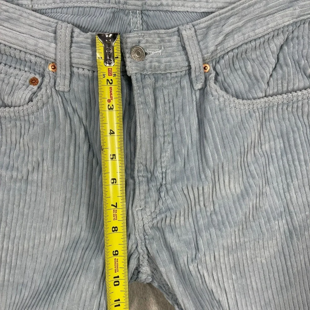 Levi's 559 Corduroy Pants Mens 32x30 (29) Light Baby Blue Relaxed Straight Wale